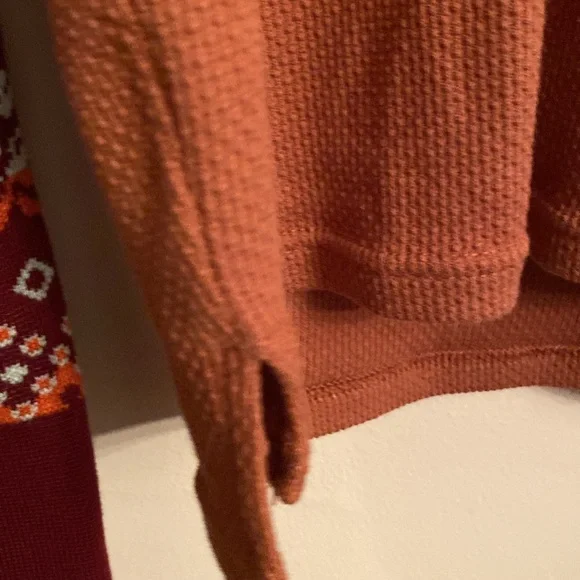 Free People Autumn Combo Long Sleeve Top Size Extra Large - Picture 3 of 10